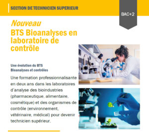 BTS Bioanalyses en laboratoire de contrôle (BTS BioALC) BTS Bioanalyses en laboratoire de contrôle (BTS BioALC)